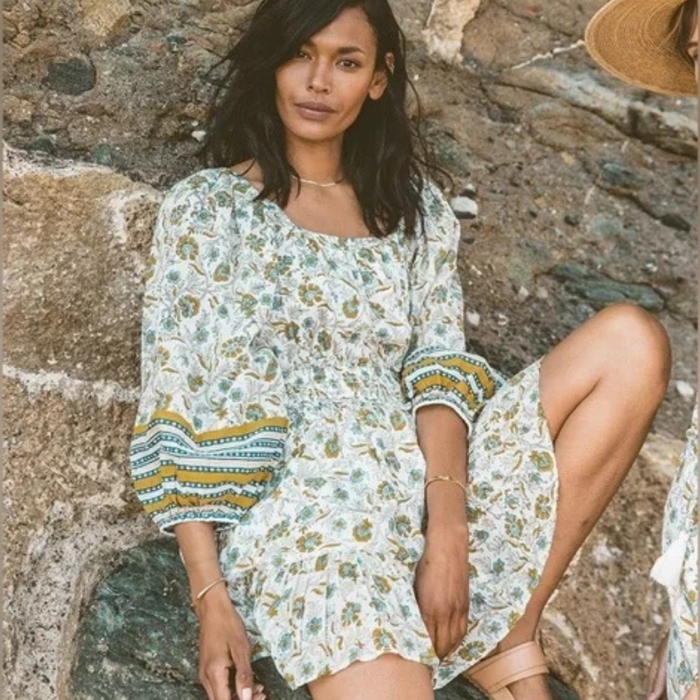 Cleobella Aria Cotton Boho Mini Dress